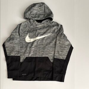 Nike Kids Gray and Black Hoodie